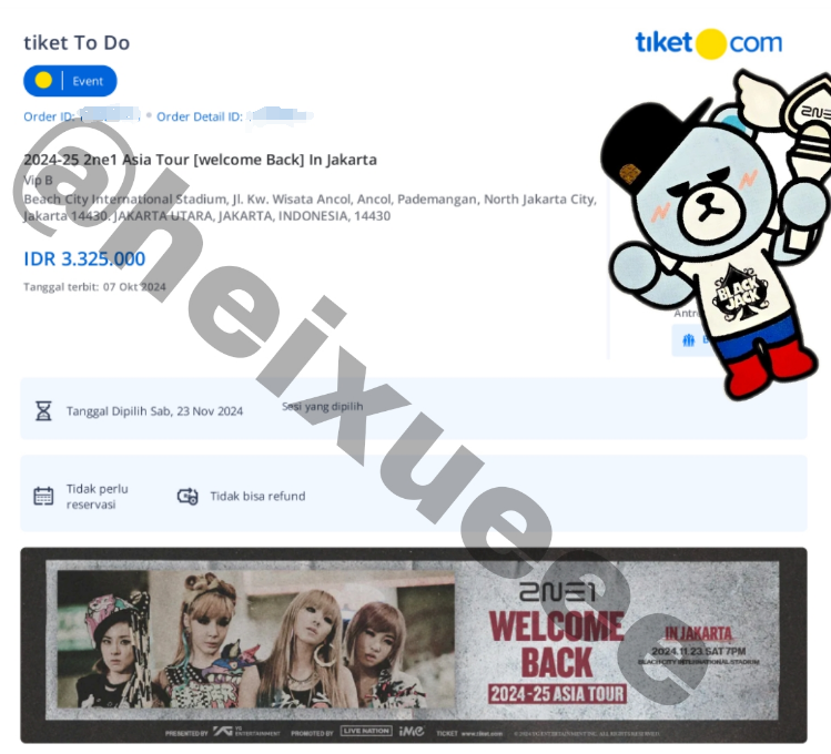 heixueee's tweet photo. WTS Want To Sell 2ne1 Asia Tour [Welcome Back] in Jakarta
막콘 양도
販売したい

VIP B (1 tix)

✅QN 48x
✅Price by dm 
✅Fullpay
✅Any proof
✅Trusted (Bisa masuk bareng venue, karena nonton juga)
 
#2NE1_WELCOMEBACK #2ne1injakarta WTS WTB https://t.co/f64UYvlkBh