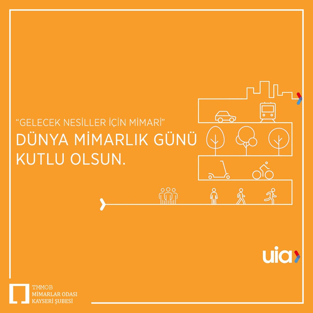 1985’ten bu yana her yıl Ekim ayının ilk Pazartesi günü Birleşmiş Milletler (UN) Dünya Habitat Günü ile paralel olarak kutlanan Dünya Mimarlık Günü, bu yıl genç mimarların kentsel planlama ve gelişimdeki rolüne odaklanacak.