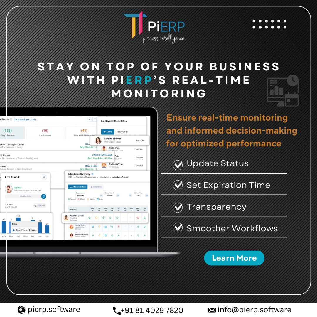 pi_erps's tweet image. Never miss a beat with PiERP’s real-time Availability &amp;amp; Status updates. 🕒

Know exactly where your resources stand, whether it’s inventory, staff, or equipment, and make swift decisions to keep your business running smoothly.

#BusinessMonitoring #AvailabilityTracking #PiERP