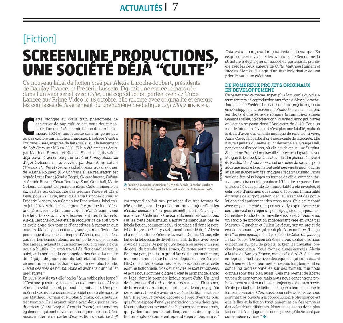 Alexia Laroche Joub (@alj) on Twitter photo Je suis fière que ma société de fiction @screenLine soit présentée par le <a href="/filmfrancais/">film.français </a> comme cela Je suis fière que ma société de fiction @screenLine soit présentée par le <a href="/filmfrancais/">film.français </a> comme cela