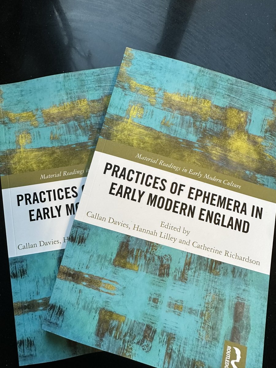 callan davies (@callanjd) on Twitter photo Paperbacks for our ephemera collection have arrived:
routledge.com/Practices-of-E…
<a href="/ProfCatherineR/">Catherine Richardson</a> Paperbacks for our ephemera collection have arrived:
routledge.com/Practices-of-E…
<a href="/ProfCatherineR/">Catherine Richardson</a>
