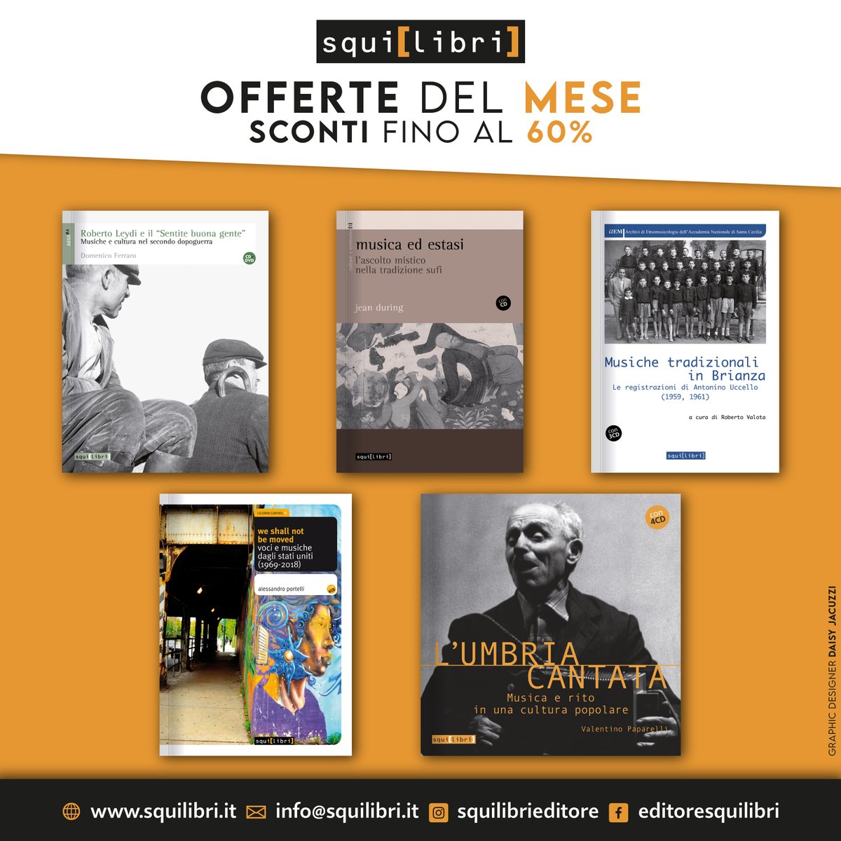 5 volumi (con 13 CD e un DVD) con sconti fino al 60% per le Offerte del mese 
squilibri.it/le-offerte-del…