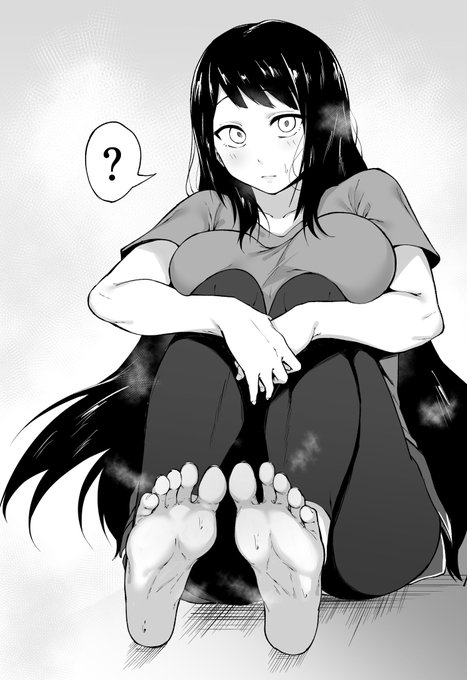 落書きで描いたヨガウェアっぽい安代ちゃん(大人の姿) 