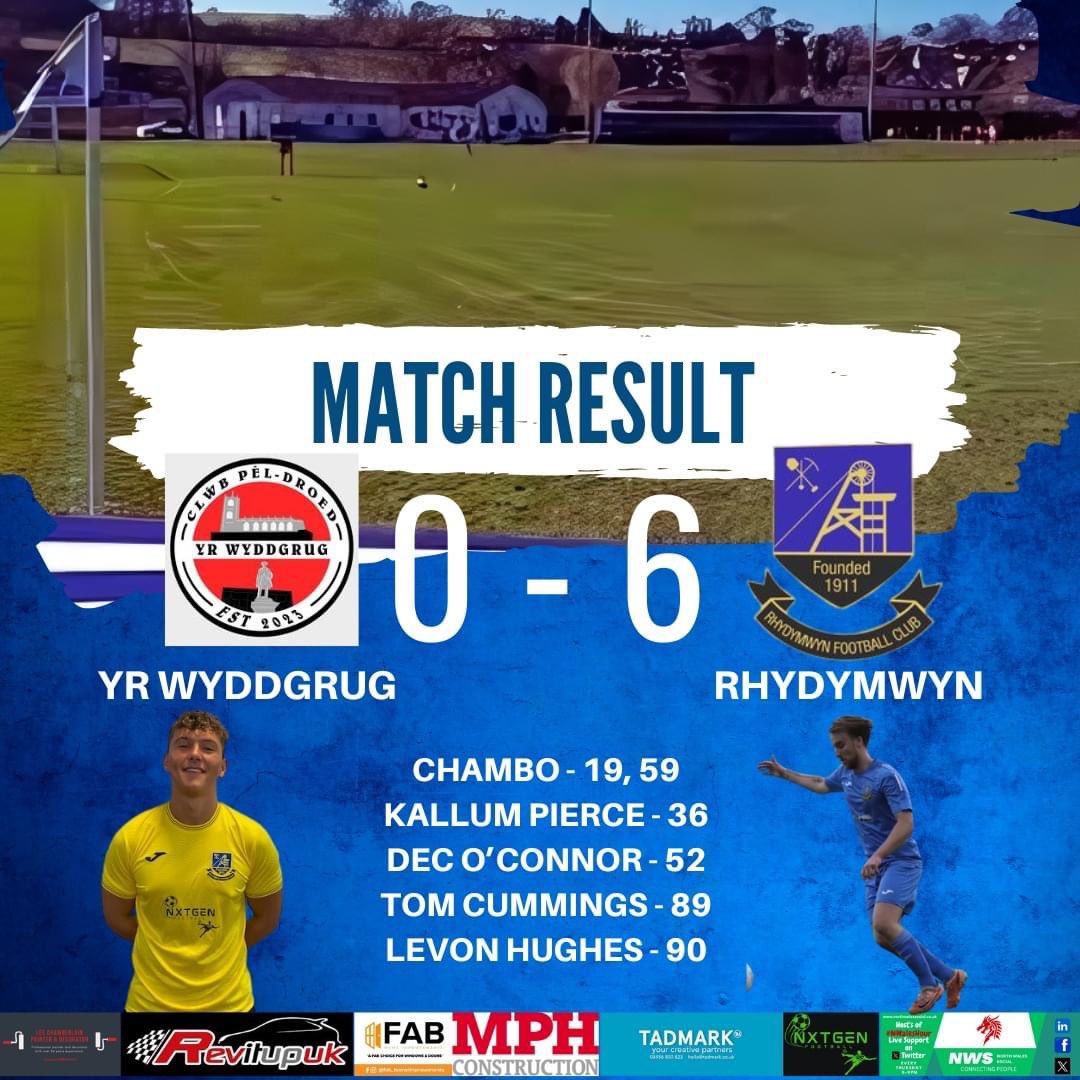 A solid away display saw us progress to the next round of the 2 counties cup.

Goal scorers

Tom Chamberlain x2
Levon Hughes 
Dec O'connor
Kallum Pierce
Tom Cummings

<a href="/NWalesSocial/">#NorthWalesSocial ⬆️🏴󠁧󠁢󠁷󠁬󠁳󠁿🤝</a> <a href="/NWSportDave/">Grassroots North Wales</a>
