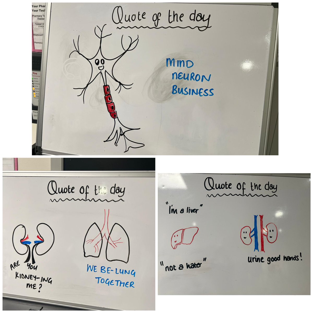 Amu4 BTHFT (@amubradford4) on Twitter photo Starting the day with a dose of laughter is the best medicine! 😂 thank you Sanna 😊 Here's today’s quote to keep the team smiling along with a couple from last week. @Mel_Pickup <a href="/karendawber/">Prof Karen Dawber 🌈</a>
Stay healthy, stay happy! #MedicalHumor #LaughterIsTheBestMedicine #TeamSpirit Starting the day with a dose of laughter is the best medicine! 😂 thank you Sanna 😊 Here's today’s quote to keep the team smiling along with a couple from last week. @Mel_Pickup <a href="/karendawber/">Prof Karen Dawber 🌈</a>
Stay healthy, stay happy! #MedicalHumor #LaughterIsTheBestMedicine #TeamSpirit