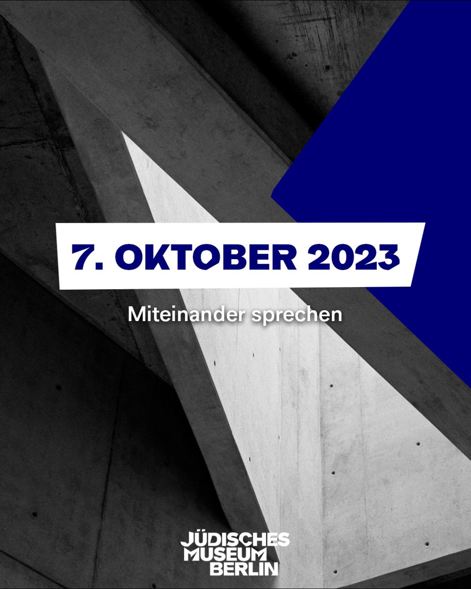 #OnThisDay jährt sich der Terroranschlag auf #Israel durch die Hamas. Der #7Oktober wirkt sich auf Jüdinnen und Juden in ganz DE aus. Das #JMBerlin ist und bleibt ein Ort, in dem unterschiedliche Perspektiven Raum haben &amp; sich respektvoll begegnen. jmberlin.de/7-oktober-2023
