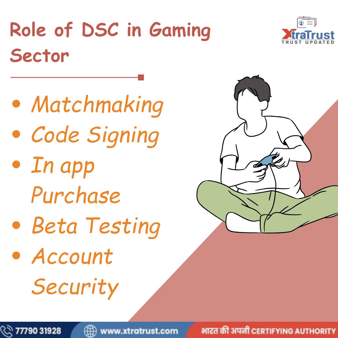 TrustXtra's tweet photo. Level up your gaming experience with Digital Signature Certificate (DSC) 🎮🛡️
(XtraTrust, XtraTrust CA, Digital Signature Certificate, Digital Signature, Online Signature, Gaming)
#xtratrust #xtratrustca #digitalsignaturecertificate #digitalsignature #onlinesigature #gaming https://t.co/jLXVXR5nwE
