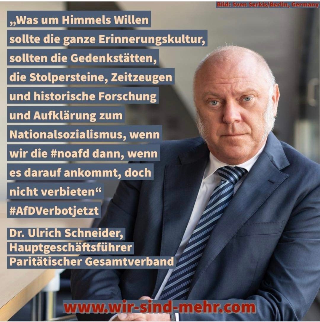 Moin zusammen.☕️Das was Dr. Ulrich Schneider sagt.☝️