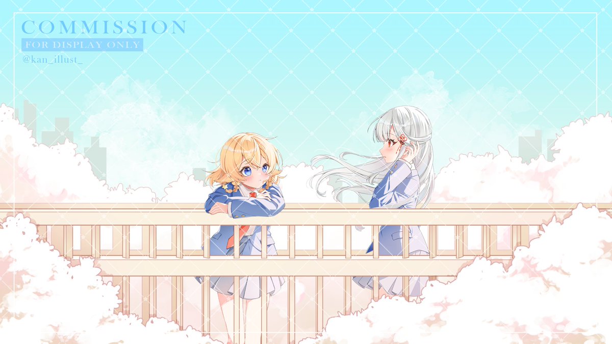 「【お仕事報告】月洛櫻さんのカバー曲《あのね。》のイラストを担当させていただきまし」|kan🐏(WD) ＠多忙のイラスト