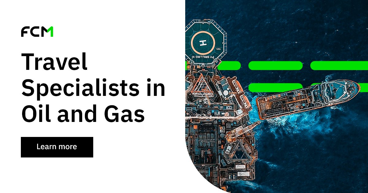 With extensive expertise, we enhance travel experiences and optimize travel programs. Explore the knowledge, technology, and strategies FCM provides for Oil and Gas companies.  okt.to/mJozG0
#oilandgasindustry #OffshoreDrilling #TMC #DiscoverTheAlternative
