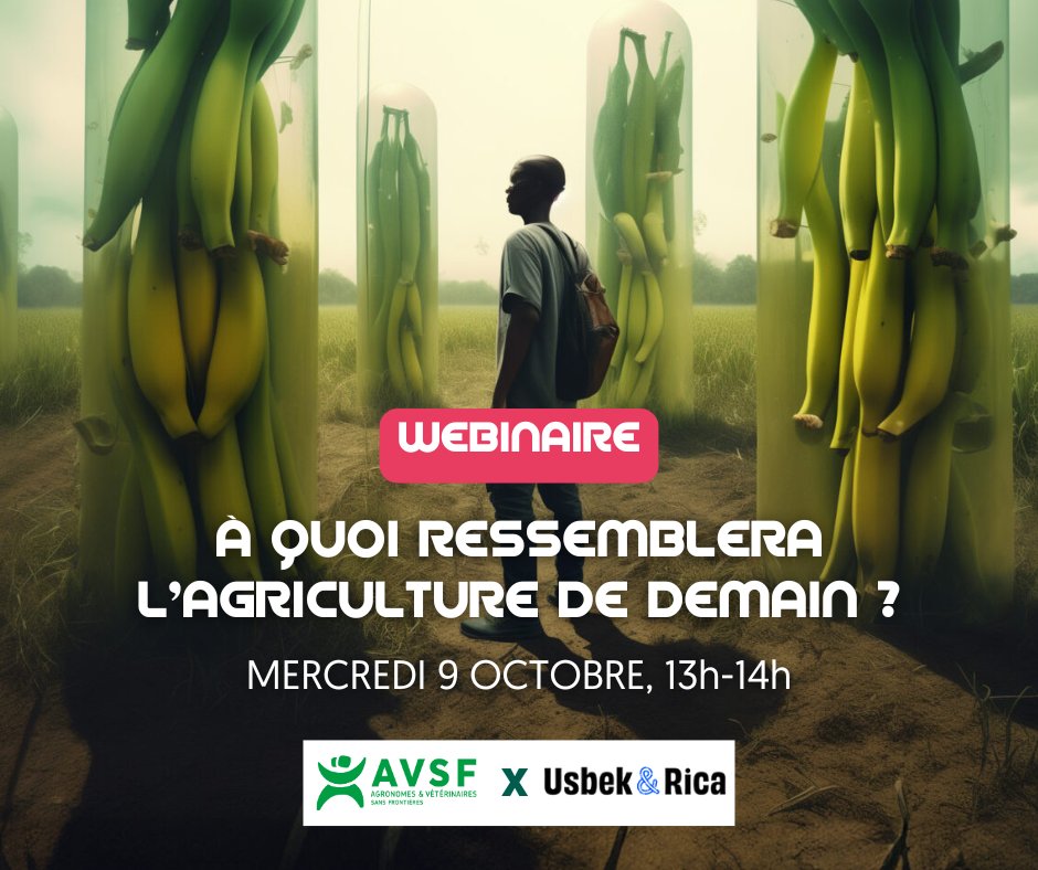 Vous avez envie de réfléchir à l'avenir du monde agricole ? En partenariat avec <a href="/AVSF_ONG/">Agronomes & Vétérinaires Sans Frontières</a>, on organise un webinaire pour explorer 3 scénarios. Ça se passe ce mercredi 9 octobre, de 13h à 14h. Inscription gratuite 👉 events.teams.microsoft.com/event/844fe738…