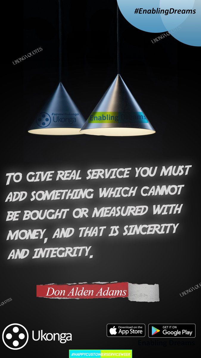 UkongaApp's tweet photo. Happy customer service week.
#savewithukonga
#mondaymotivation
#CustomerServiceWeek
#customerserviceweek2024 https://t.co/HsuKcIN0hh
