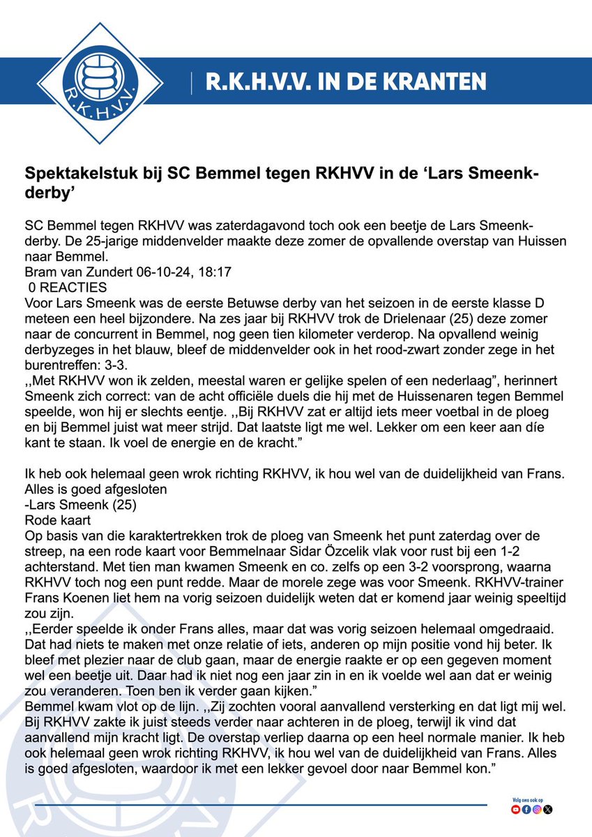 RKHVV ⚽️ tweet media