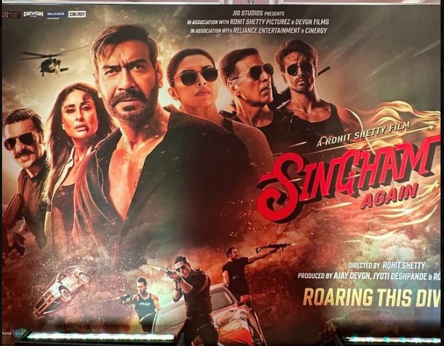 s4sattu's tweet photo. #SinghamAgainTrailer 
Is diwali rahna tayaar 
aa raha Singham fir ek baar.
#SinghamAgainTrailerTomorrow 
#SinghamAgain 
#SinghamReturns On Diwali
#AjayDevagan
#DevganFilms https://t.co/VjbkraLq0f