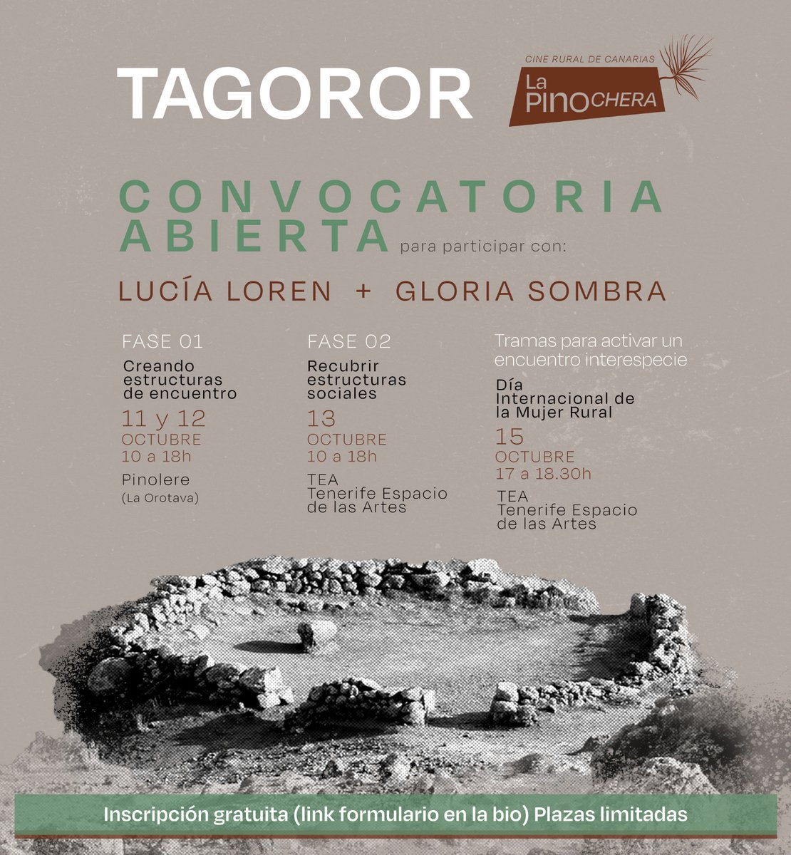 ACPinolere's tweet photo. ¿TE INTERESA? Si eres artista profesional o estás interesada o interesado en la bioconstrucción,los procesos artesanales o el arte contemporáneo,te animamos a formar parte de esta propuesta artística colaborativa los próximos 11, 12, y 13 de octubre junto a las artistas invitadas https://t.co/VeLIB7apXj