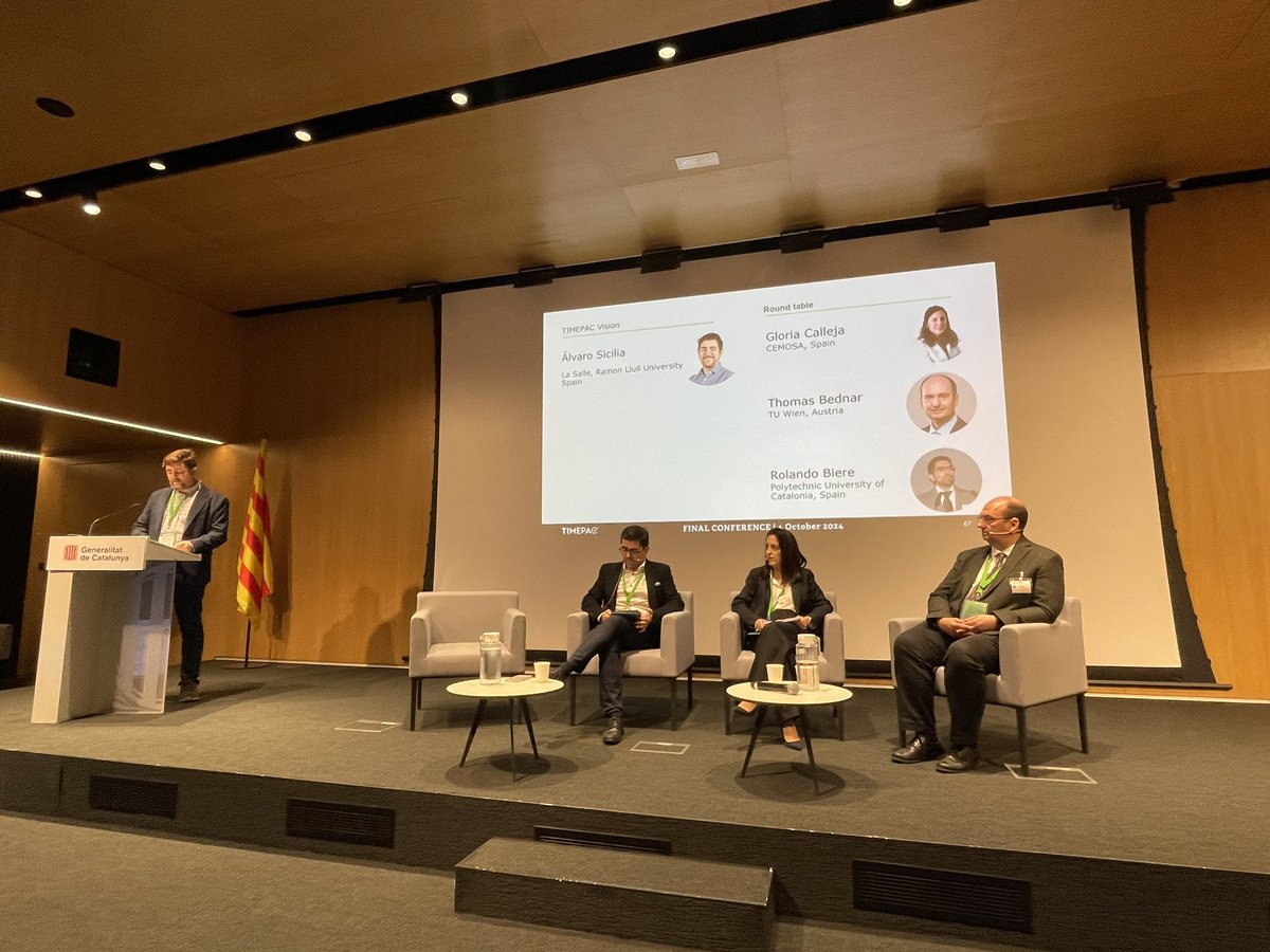opendbl's tweet photo. Gloria Calleja-Rodríguez (@CemosaOficial) represented @opendbl at the final round table at @timepac, where they discussed improvements in building assessment through data integration. 📊

#TransformingBuildings #opendbl #BIM https://t.co/h49uqiZlRy