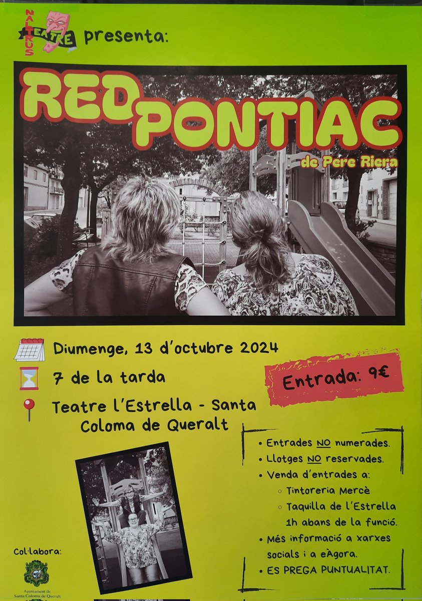 NaltrusTeatre's tweet image. Estrenem!!!!!! #stacolomadequeralt #teatre #estrena #naltrusteatre