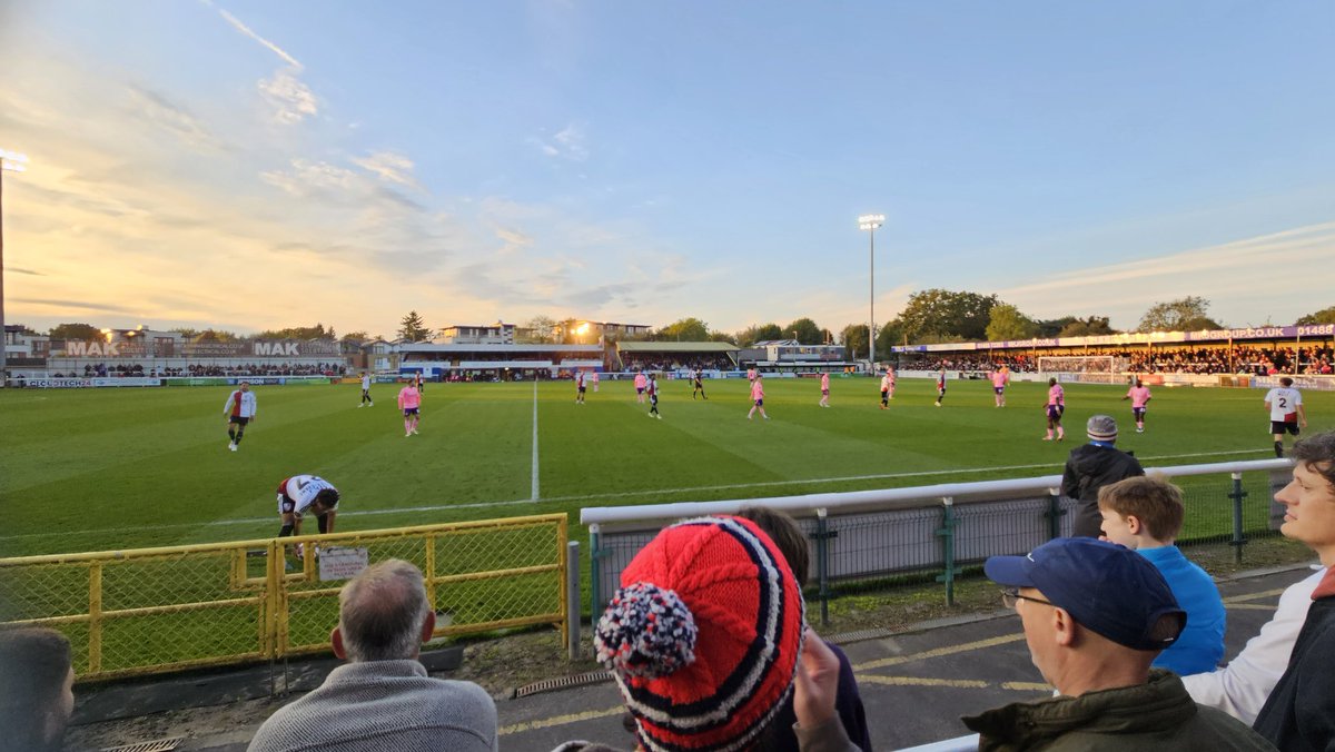 Weekend of sport down in London with my boys. NFL was great, but obviously not a patch on the razmatazz and glamour of York City away at Woking.
