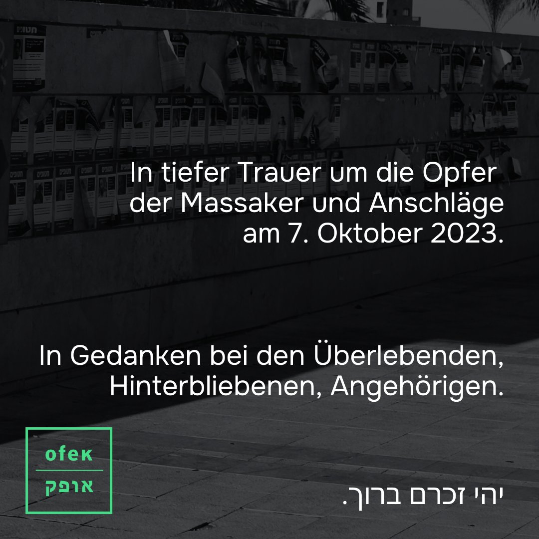 Ein Jahr ist vergangen – ein Jahr der Trauer. 🧵

#Oct7Massacre #7Oktober #Gedenken #OFEKBeratung