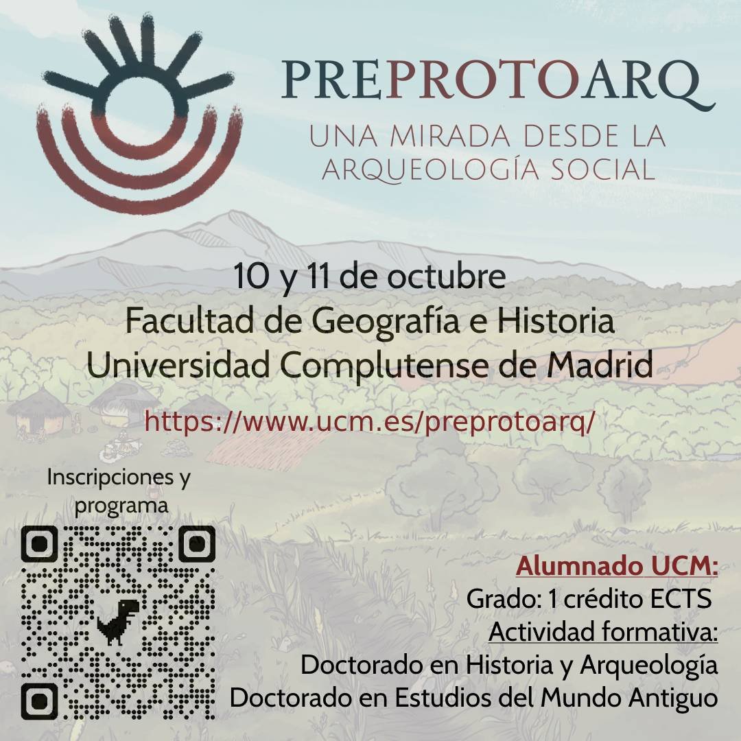 PreProtoArq's tweet image. ¡No queda nada para arrancar el congreso #PreProtoArq el próximo 10 de octubre en la Facultad de Geografía e Historia de la @unicomplutense! ⏰ Toda la información disponible en nuestra página web:  ucm.es/preprotoarq