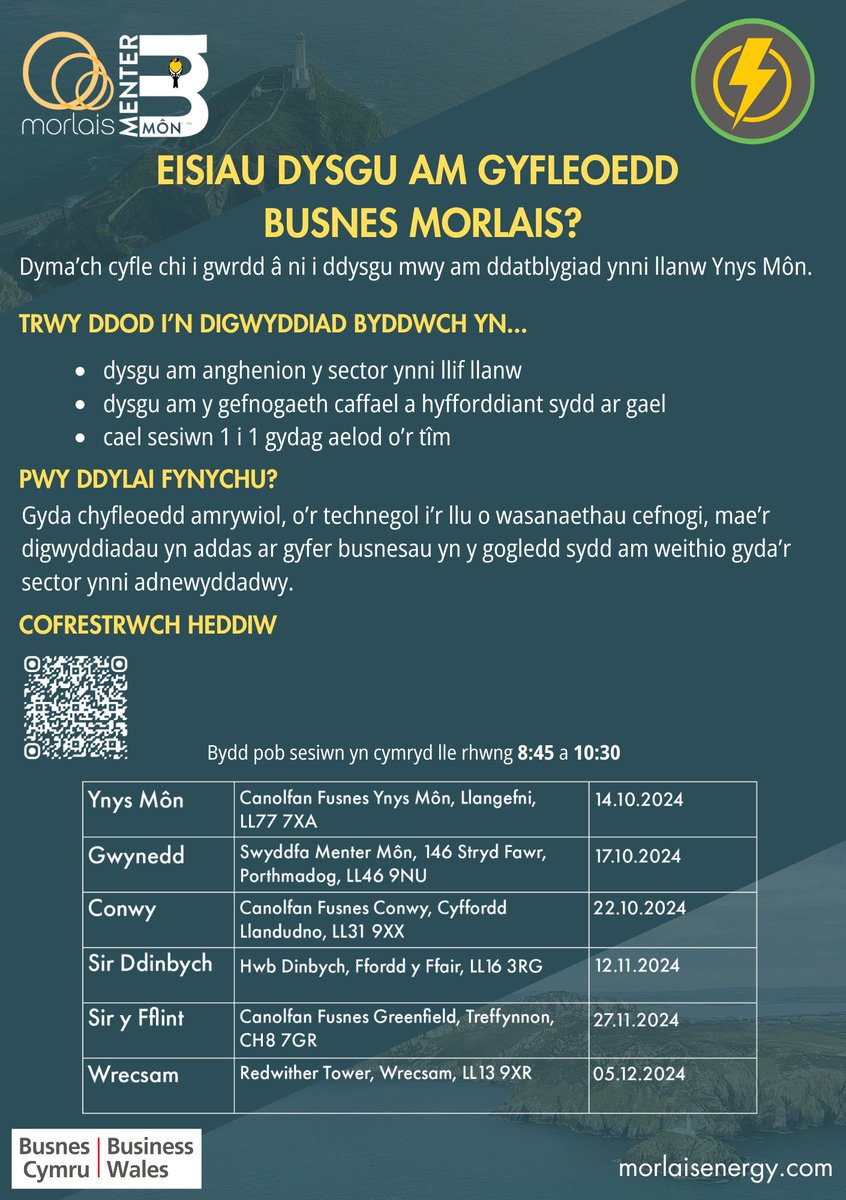 HwbMenter's tweet photo. Eisiau dysgu mwy am ddatblygiad ynni llanw ar Ynys Môn a'r cyfleoedd sydd ar gael i'ch busnes chi?

Want to learn more about the tidal energy development on Anglesey and the opportunities for your business?

~Sara
@MenterMon @morlaisenergy @cyngormon  @CyngorGwynedd https://t.co/hf7sJ4o2iH