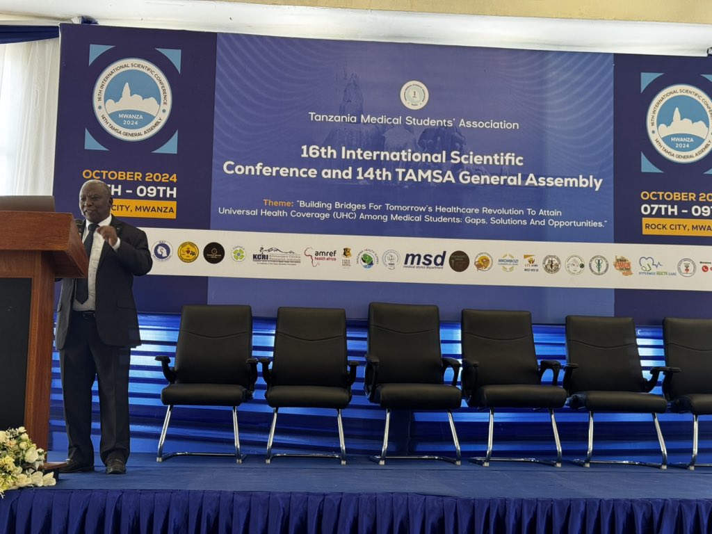 Senior Health Consultant (who is also HIMSO Board Chairperson), Dr Yahya Ipuge <a href="/YIpuge/">Yahya Ipuge</a> providing key notes during 16th International Scientific Conference and 14th <a href="/tamsatanzania/">TAMSA Tanzania</a> AGM at Gold Crest Hotel, Mwanza.
