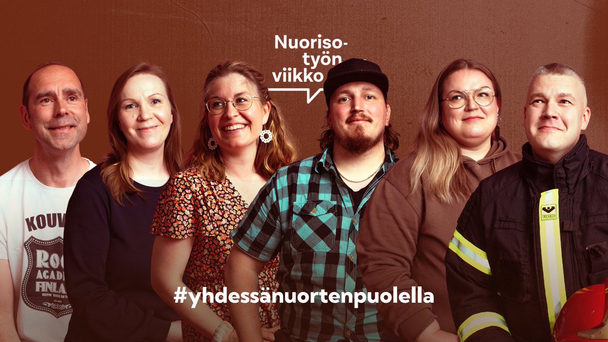 Nyt on #nuorisotyönviikko ! 🌟

Viikon aikana nostetaan esiin nuorisotyöntekijöiden, järjestöjen, kuntien ja seurakuntien tekemää työtä nuorten hyväksi. Nuorisotyön viikon kampanja keskittyy esittelemään nuorisotyön eri osa-alueita ja alan moninaisuutta.

#yhdessänuortenpuolella