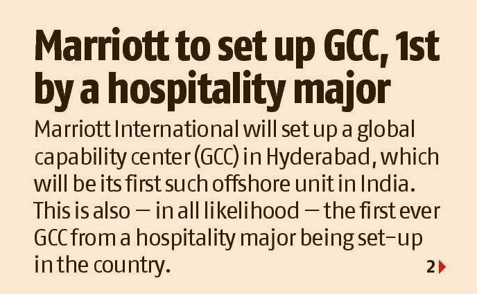 Minister Sridhar Babu (@min_sridharbabu) on Twitter photo In a recent conversation with <a href="/bsindia/">Business Standard</a>, I highlighted how Telangana’s robust talent pool has attracted <a href="/MarriottIntl/">Marriott International</a> to establish its #GCC in Hyderabad—the first of its kind in India’s hospitality sector. This significant achievement not only highlights our state’s commitment to In a recent conversation with <a href="/bsindia/">Business Standard</a>, I highlighted how Telangana’s robust talent pool has attracted <a href="/MarriottIntl/">Marriott International</a> to establish its #GCC in Hyderabad—the first of its kind in India’s hospitality sector. This significant achievement not only highlights our state’s commitment to
