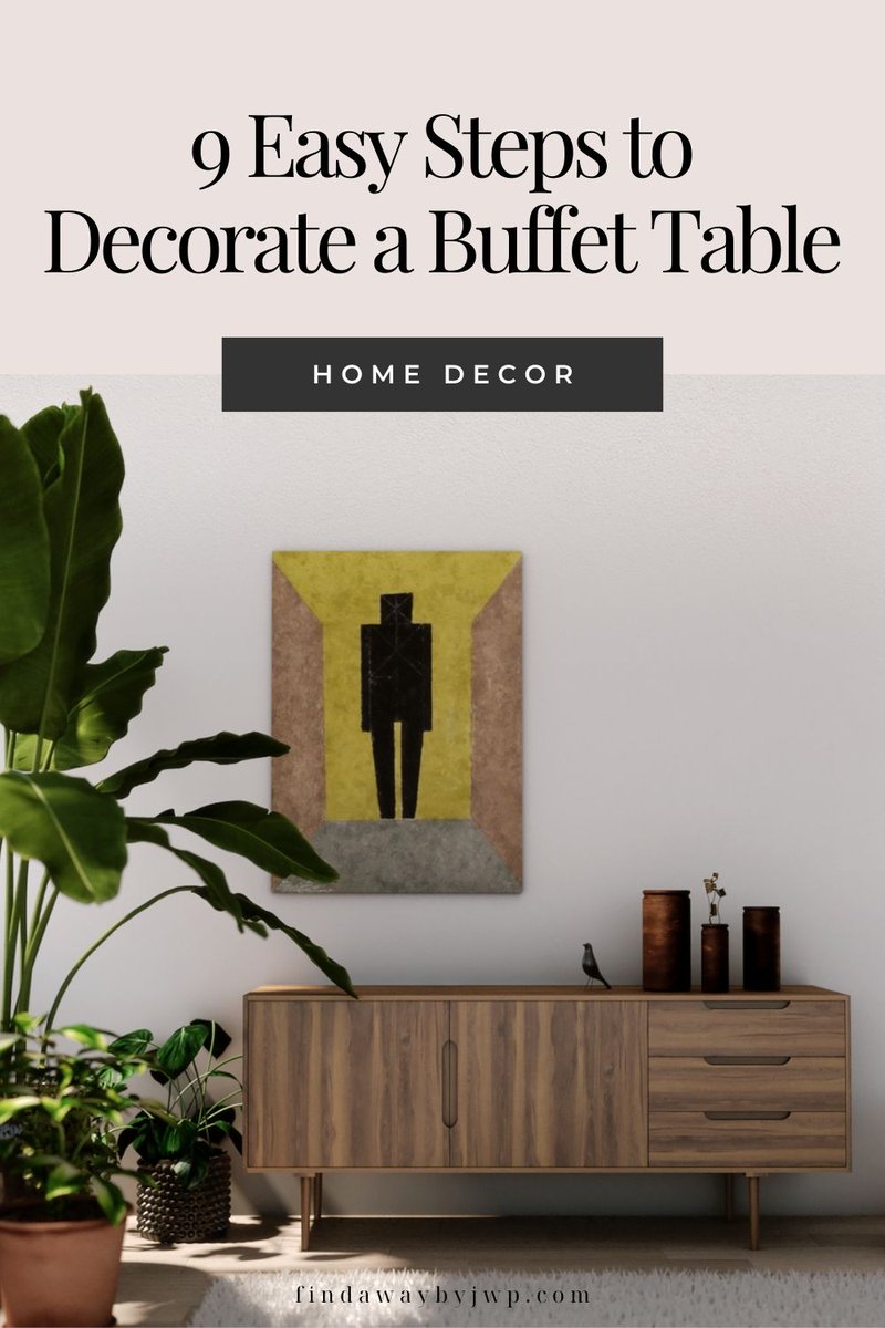 jo_artbyjwp's tweet image. Check out these nine easy steps to decorate a buffet table and create a beautiful focal point for your dining room without losing functionality
findawaybyjwp.com/home-decor/eas…

#buffettable #diningroom #livingroom #homedecor #decoration
