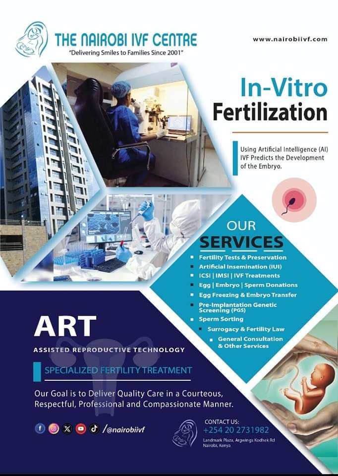 nairobiivf's tweet photo. Not all fertility problems require IVF. There are various other procedures that can resolve infertility

Visit us for the best solutions to Infertility and Reproductive Health

☎️ +254 20 2731982
📌 Landmark Plaza
🌐 https://t.co/9XmnpDLw3z
⏰Open Daily

 #fertility #IVF https://t.co/YqhTpY4ymQ