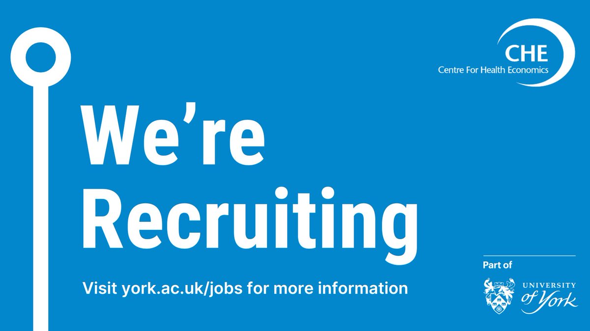 🔊Job Vacancy 
We are recruiting for two Research Fellows (Grade 6 or 7) to work within our Health Policy Team.
Closing Date - 30th October 2024.  For further details, visit bit.ly/3BzZuUU