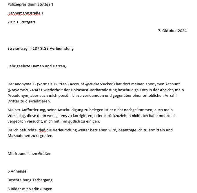 ZuckerZucker3's tweet photo. "Das richtig gute Besteck"
so nennt @MSchlippenbach die Androhungen von @saveme20749471, juristische Maßnahmen zu ergreifen.
Jetzt bin ich betroffen. Mir liegt ein gegen mich gestellter Strafantrag vor.
So sieht es also aus, das richtig gute #Besteck!
1/B https://t.co/Ris0Anlega