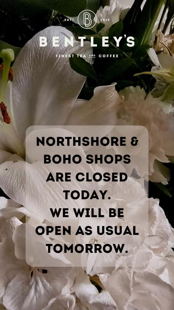 BentleysCoulby's tweet photo. 📢 Announcement:

Boho and Northshore shops are closed today, Monday 7th October, due to family bereavement.

Thank you for your understanding. We will be open as usual tomorrow. https://t.co/EOQ7c8e8vF