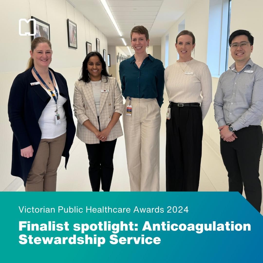 Jake Shortt (@jakeshortt3) on Twitter photo Congratulations to Dr Emma Leitinger and our anticoagulant stewardship team <a href="/MonashHealth/">Monash Health</a> as finalists in the 2024 Victorian Public Healthcare Awards. Making anticoagulants safer for our >2000 inpatients is no mean feat! Congratulations to Dr Emma Leitinger and our anticoagulant stewardship team <a href="/MonashHealth/">Monash Health</a> as finalists in the 2024 Victorian Public Healthcare Awards. Making anticoagulants safer for our >2000 inpatients is no mean feat!