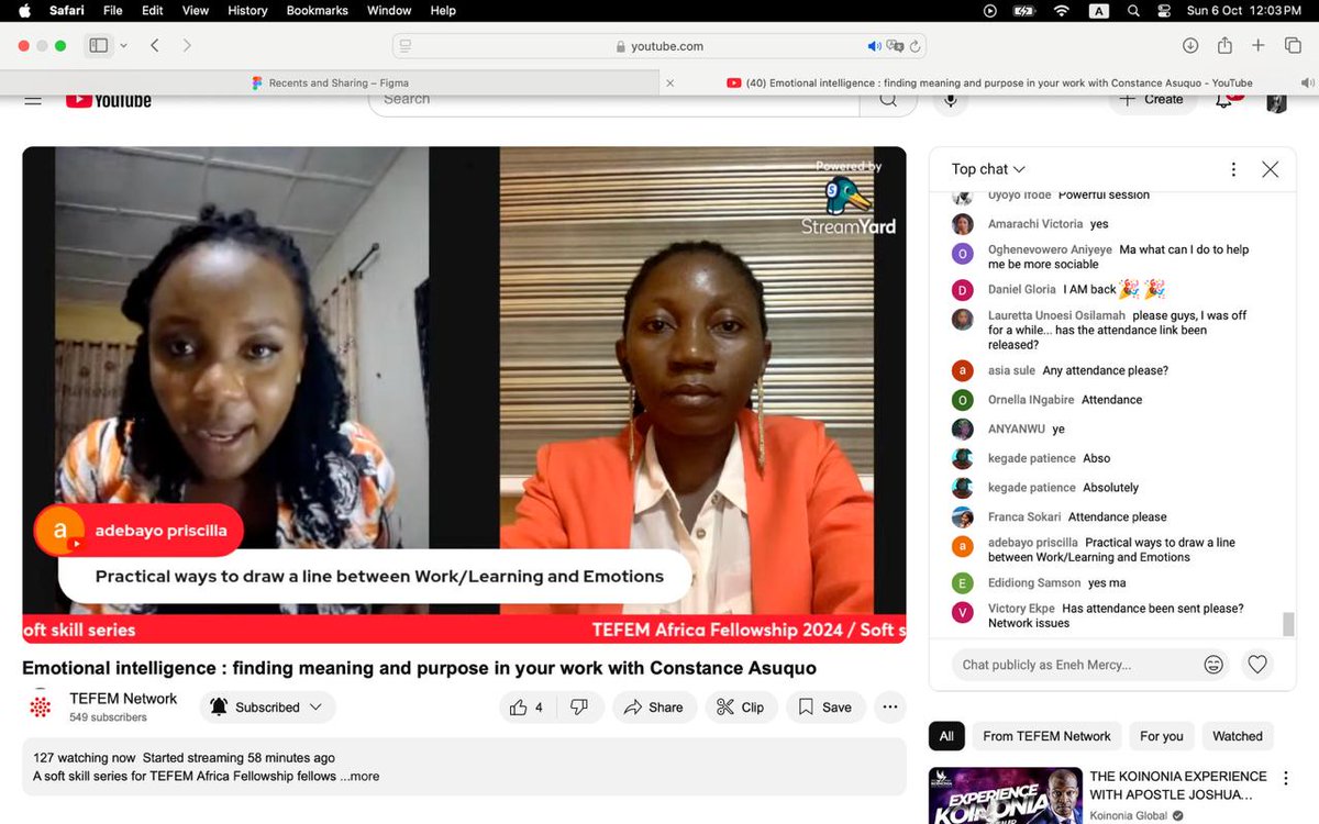 tefem_network's tweet photo. Missed our last session on Emotional Intelligence?

Catch up now and watch the recording here: https://t.co/0NmBICnLwZ

#taf #tefem https://t.co/TgKyEfxw4e