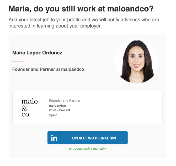 Me imagino a <a href="/LinkedIn/">LinkedIn</a> "If years > 4, trigger confirmation request". Y pienso, cuál es el tiempo óptimo en una misma empresa?