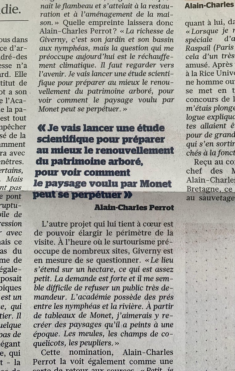 Hermine Videau (@herminevideau) on Twitter photo À lire ce jour dans <a href="/LeFigaro_France/">LeFigaro_France</a>, le portrait de l’architecte A-C Perrot, directeur de la Maison et Jardins de Claude Monet (Giverny) qui dévoile certains de ses projets pour cette propriété emblématique de l’<a href="/AcadBeauxarts/">Académie des beaux-arts</a>. <a href="/debraymauduy/">Alyette DebrayMauduy</a> <a href="/FondationMonet/">Maison et jardins de Claude Monet à Giverny</a> À lire ce jour dans <a href="/LeFigaro_France/">LeFigaro_France</a>, le portrait de l’architecte A-C Perrot, directeur de la Maison et Jardins de Claude Monet (Giverny) qui dévoile certains de ses projets pour cette propriété emblématique de l’<a href="/AcadBeauxarts/">Académie des beaux-arts</a>. <a href="/debraymauduy/">Alyette DebrayMauduy</a> <a href="/FondationMonet/">Maison et jardins de Claude Monet à Giverny</a>