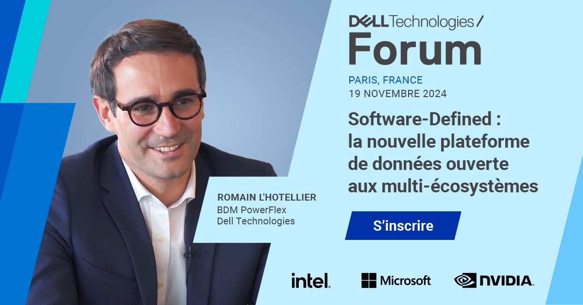 📅 Le 19 novembre au #DellTechForum 👉 Soyez prêts à découvrir la révolution des infrastructures data ! 🌐💡
Inscrivez-vous pour ne pas manquer cette session 🔗 dell.to/3YbaDUY