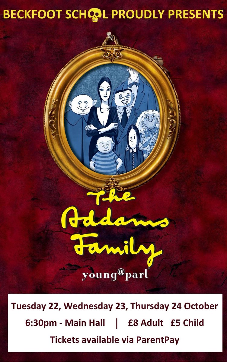 Tickets now available via ParentPay! 👻🧌