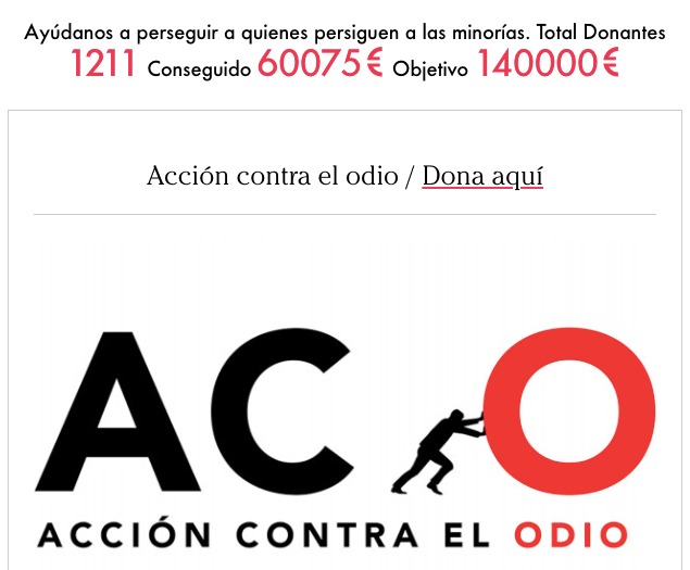 ¿Nos ayudas a llevar a los tribunales a quienes persiguen a los más débiles?

Queremos montar una plataforma judicial y periodística que acabe con la impunidad de quienes persiguen a los más débiles. 

Llevamos el 43% del objetivo. Ayúdanos a lograrlo.

agora.ctxt.es/producto/donac…