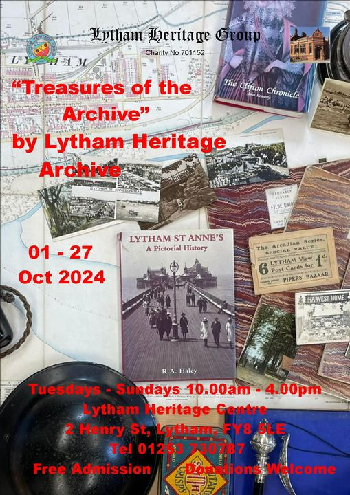 LythamArchives's tweet photo. A great new exhibition is now on at #LythamHeritage Centre. Lots of items to see from what has been left
to the Archives over the past 30 years .
Enjoy! https://t.co/GjNqOGff8B