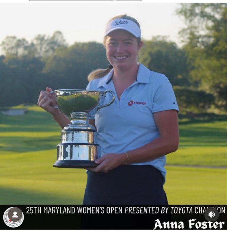 amateur_info's tweet photo. First pro win for @Annafoster2001 👏👏

Anna shot a final round 69 won the Maryland women’s open yesterday. Congrats https://t.co/Xz6ER8aCy0