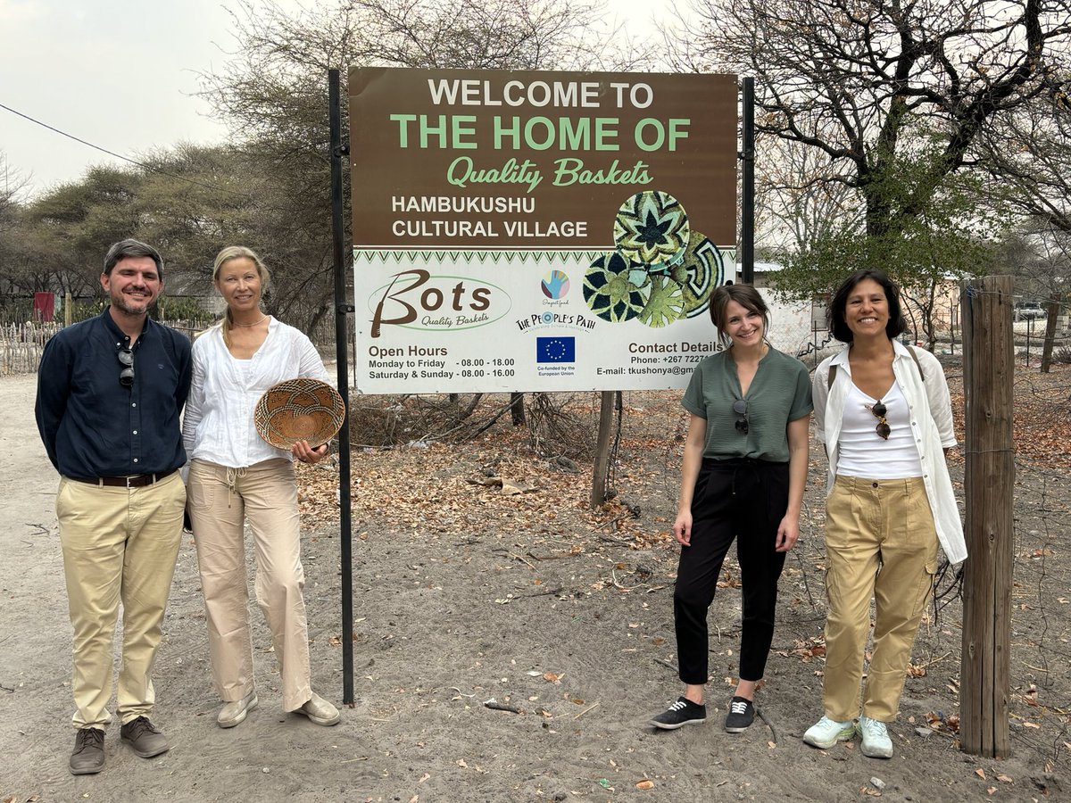 ClemBoutillier's tweet photo. Visited Maun and Eretsha in the eastern panhandle of the Okavango Delta recently. Thanks to @TheECOEXISTproj #ImpactFundBotswana #ClawsConservancy for showing us the impact of #EU 🇪🇺funded efforts to create jobs, livelihood opportunities and ensure human wildlife coexistence https://t.co/zmZObxsc38