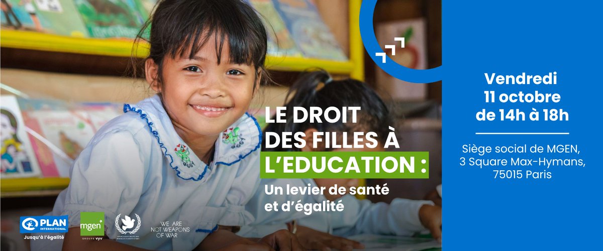 📅 A l’occasion de la Journée internationale des #droitsdesfilles qui aura lieu le 11 octobre, #MGEN et ses partenaires vous donnent rendez-vous pour échanger en présentiel ou en distanciel sur les initiatives destinées à contrer les inégalités de genre. 

Programme et