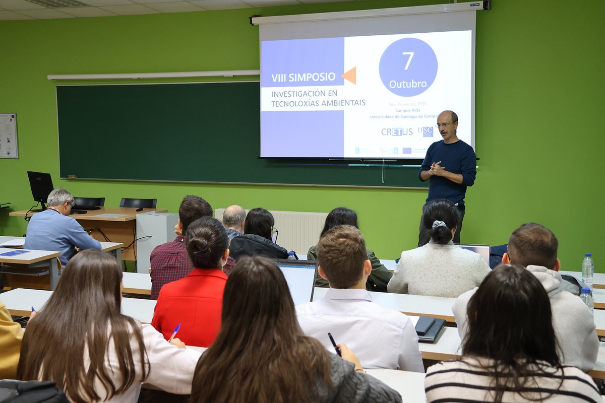 Comezamos a semana celebrando a VIII edición do Simposio de Investigación en #Tecnoloxías #Ambientais. Punto de encontro anual dos investigadores/as pre e posdoutorais de CRETUS para presentar os seus proxectos de investigación e mellorar o coñecemento mutuo. Benvidos, benvidas!