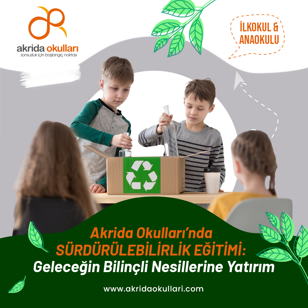 AkridaOkullari's tweet photo. ♻️ Akrida Okulları’nda Sürdürülebilirlik Eğitimi:
Geleceğin bilinçli nesillerini yetiştiriyoruz! 🌍 Doğa dostu bireyler yetiştirmek için eğitim programlarımızla sürdürülebilir yaşam alışkanlıklarını destekliyoruz. https://t.co/BWOncqfeqR