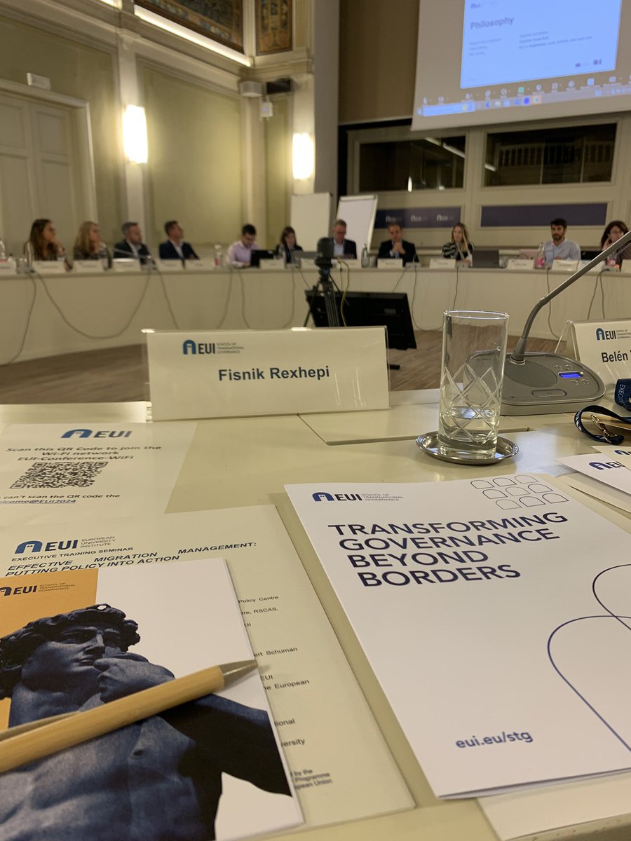 Excited to start the week with engaging discussions on effective migration management, turning policy into action <a href="/EUI_EU/">European University Institute</a>#MigrationManagement #EUI #PolicyInAction #MigrationPolicy