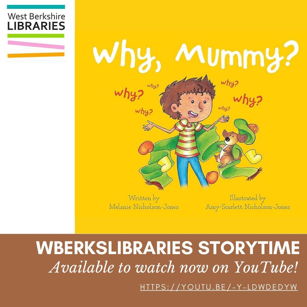 WBerksLibraries's tweet photo. TODAY’S #WBerksLibraries storytime is on YouTube now!
Click here to watch: https://t.co/sZqINTm3gp

Come and hear illustrator Amy-Scarlett Nicholson-Jones reading 'Why, Mummy? ', written by Melanie Nicholson-Jones and illustrated by Amy-Scarlett.
@WhyPictureBooks @ScazzaScarletti https://t.co/I38Z5OadDe