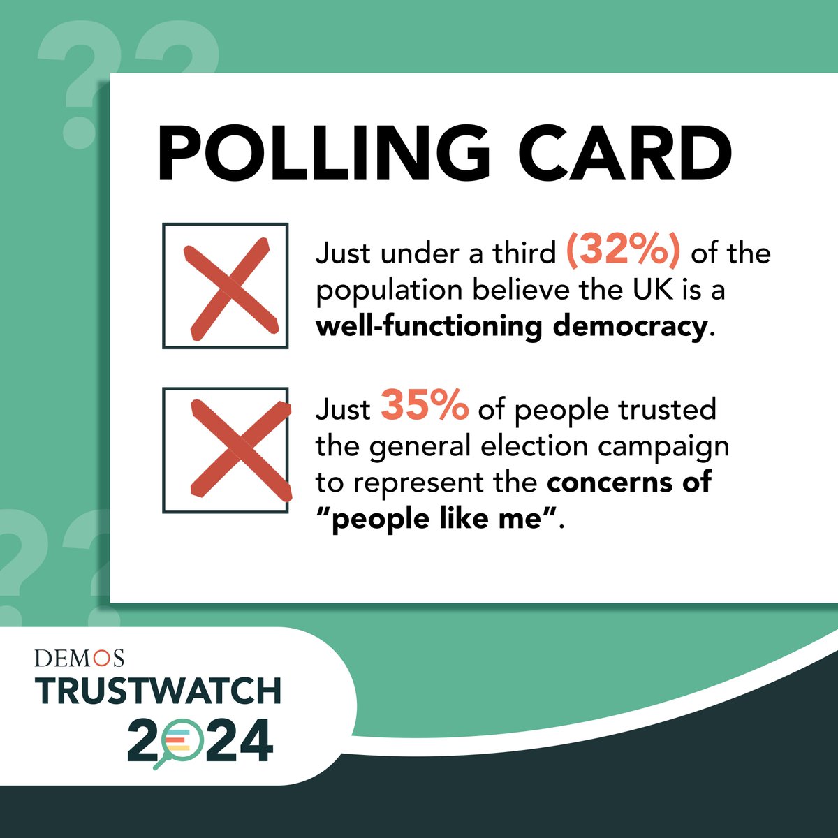 🚨NEW RESEARCH🚨

Trust in Britain’s system of government is at a record low and the relationship between politicians and the public feels increasingly fragile.