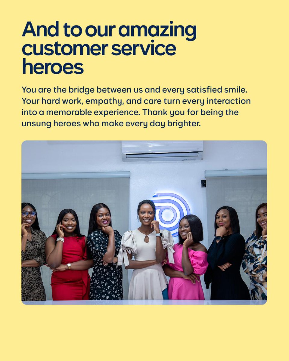 cowrywise's tweet photo. Happy Customer Service Week to our amazing customers and the extraordinary team that serves them! 💙 https://t.co/gFmuOkWrfV
